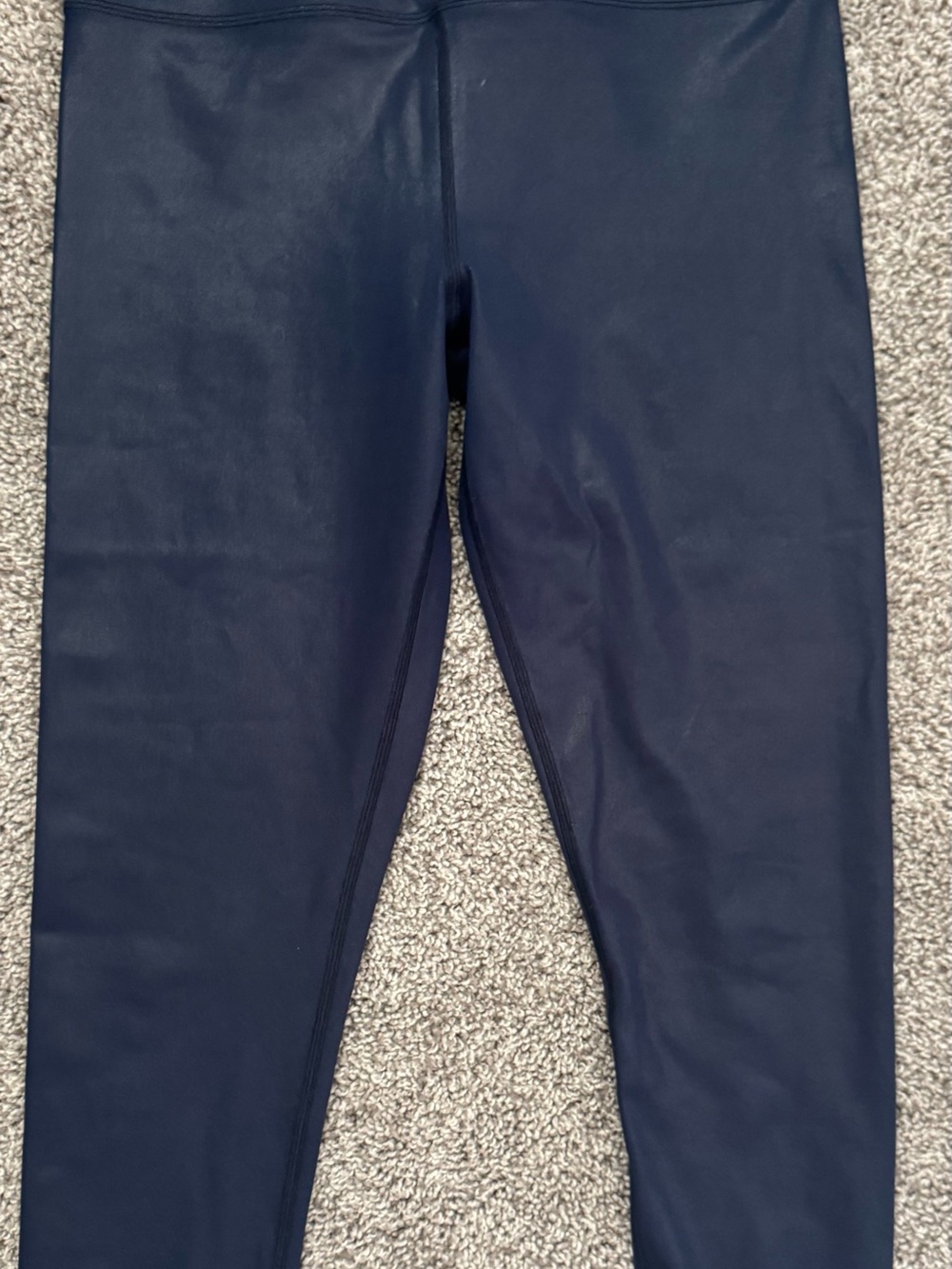 ZYIA Navy Metallic Light n Tight High-Waist Leggings